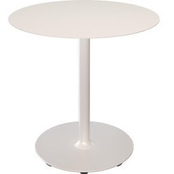 Pico tuintafel Ø74 Muted white, rond onderstel