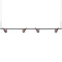 Timber Line 4 hanglamp LED walnoot