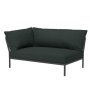 Level2 linker hoek 2-zits loungebank frame donkergrijs stof alpine