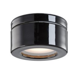 Cool High plafondlamp Ø12 IP44 porselein zwart