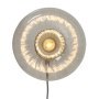 Brussels wandlamp goud/transparant