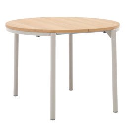 Montuiri uitschuifbare tafel 90/120x75 eiken grijs onderstel