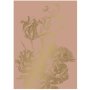 Engraved Flowers behang gold metallic nude 4 banen