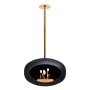 Sky haard bio ethanol 100 cm black rose gold pole