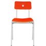 MITW Stackable Chair gestoffeerd Steelcut trio 533, wit