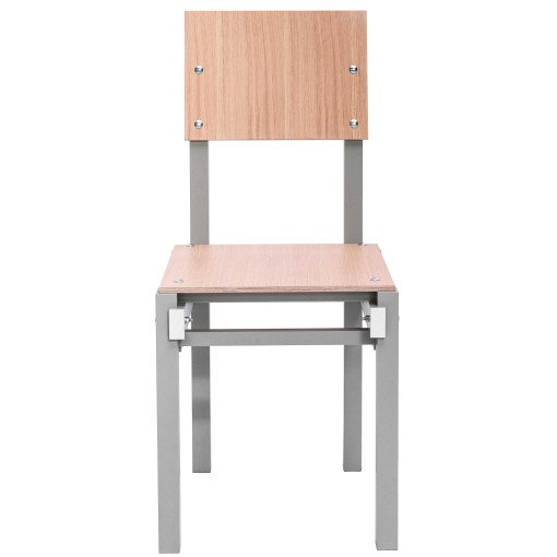 Military Chair stoel Grijs-hout