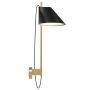 Yuh wandlamp LED messing zwart