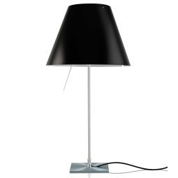 Costanzina tafellamp aluminium/zwart