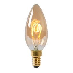 C35 LED lichtbron E14 3W 2200K amber dimbaar