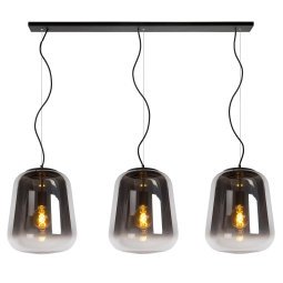 Glorio 3 cluster hanglamp lineair zwart