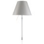 Costanza tafellamp telescopisch met dimmer en schroef aluminium/Mistic White