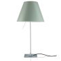 Costanza tafellamp vast met uitschakelaar aluminium/Comfort Green