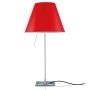 Costanza tafellamp vast met uitschakelaar aluminium/Primary Red