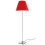 Costanza vloerlamp telescopisch met dimmer aluminium/Primary Red