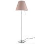 Costanza vloerlamp telescopisch met dimmer aluminium/Soft Skin