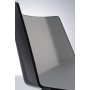 Aïku Sled stoel zonder armleuning, verchroomd, gloss black - dark grey