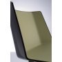 Aïku Sled stoel zonder armleuning, verchroomd, gloss black - military green