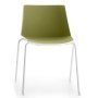 Aïku Tube stoel wit - olive green