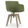 Flow Slim Color Oak stoel gebleekt, groen