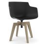 Flow Slim Color Oak stoel gebleekt, lead grey