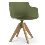 Flow Slim Color VN Oak stoel naturel, groen