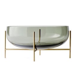 Échasse schaal large Ø29.5 Smoke / Brushed Brass