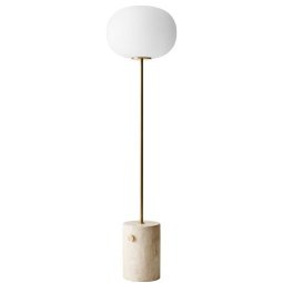 JWDA vloerlamp Travertine/Brushed Brass