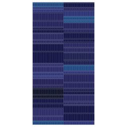 Zig Zag vloerkleed 200x300 blauw