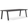 Doble tafel 260x90 massief essen carbon