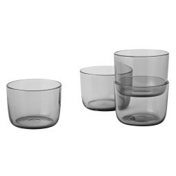 Corky glas set van 4 Low Grey