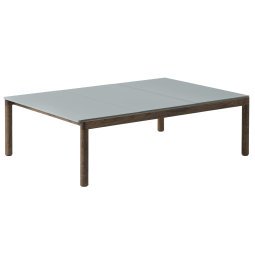 Couple salontafel 120x84 plain donker eiken pale blue