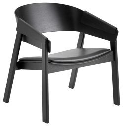 Cover Lounge Chair met zwart onderstel Black