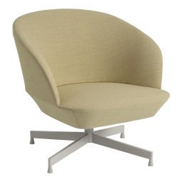 Oslo swivel fauteuil Fiord 422 grijs onderstel