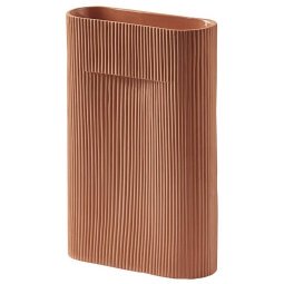 Ridge vaas 35 terracotta