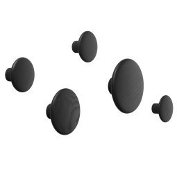 The Dots haak 5 stuks Black