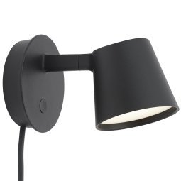 Tip wandlamp LED zwart