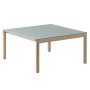 Couple salontafel 80x84 plain eiken pale blue