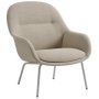 Fiber lounge armchair tube Ecriture 240, grijs onderstel 