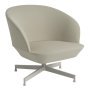 Oslo swivel fauteuil Vidar 146 grijs onderstel