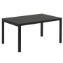 Workshop tafel 140x92cm zwart linoleum