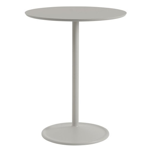 Soft Café tafel Ø75x95 Grey Linoleum