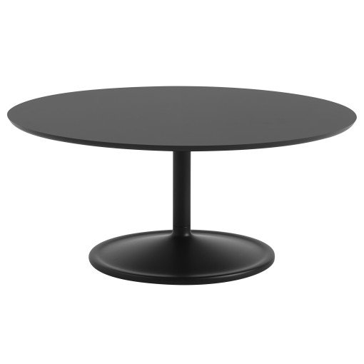 Soft salontafel Ø95x42 Black Nanolaminate