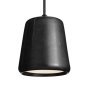 Material hanglamp Ø13 zwart snoer, zwart marmer