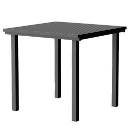19 outdoors tafel 80.5x80.5 zwart