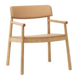 Timb fauteuil gestoffeerd naturel