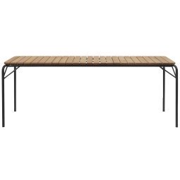 Vig Wood tuintafel 200x90 zwart