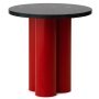 Dit bijzettafel bright red nero marquina