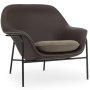 Drape Low fauteuil stalen onderstel Ultra leather/hallingdal