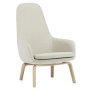 Era High fauteuil eiken onderstel Main Line Flax White