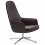 Era High fauteuil met alu swivel onderstel, Ultra Leather 41589